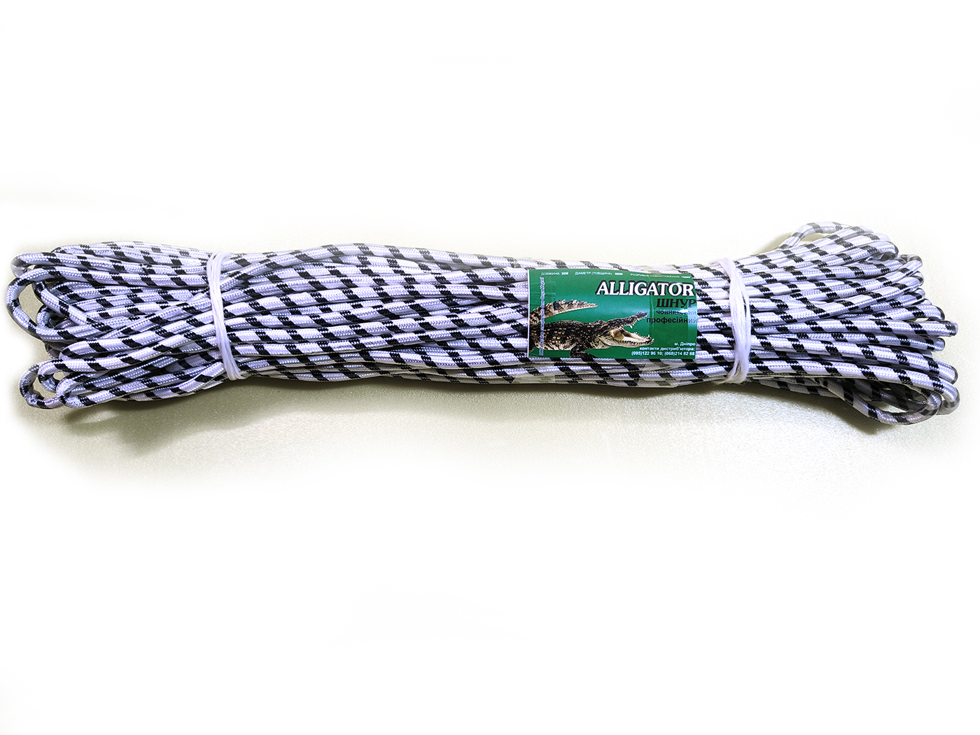 Трос лодочный Alligator 7мм 30м Усилие на разрыв 600кг, верёвка,канат,шнур