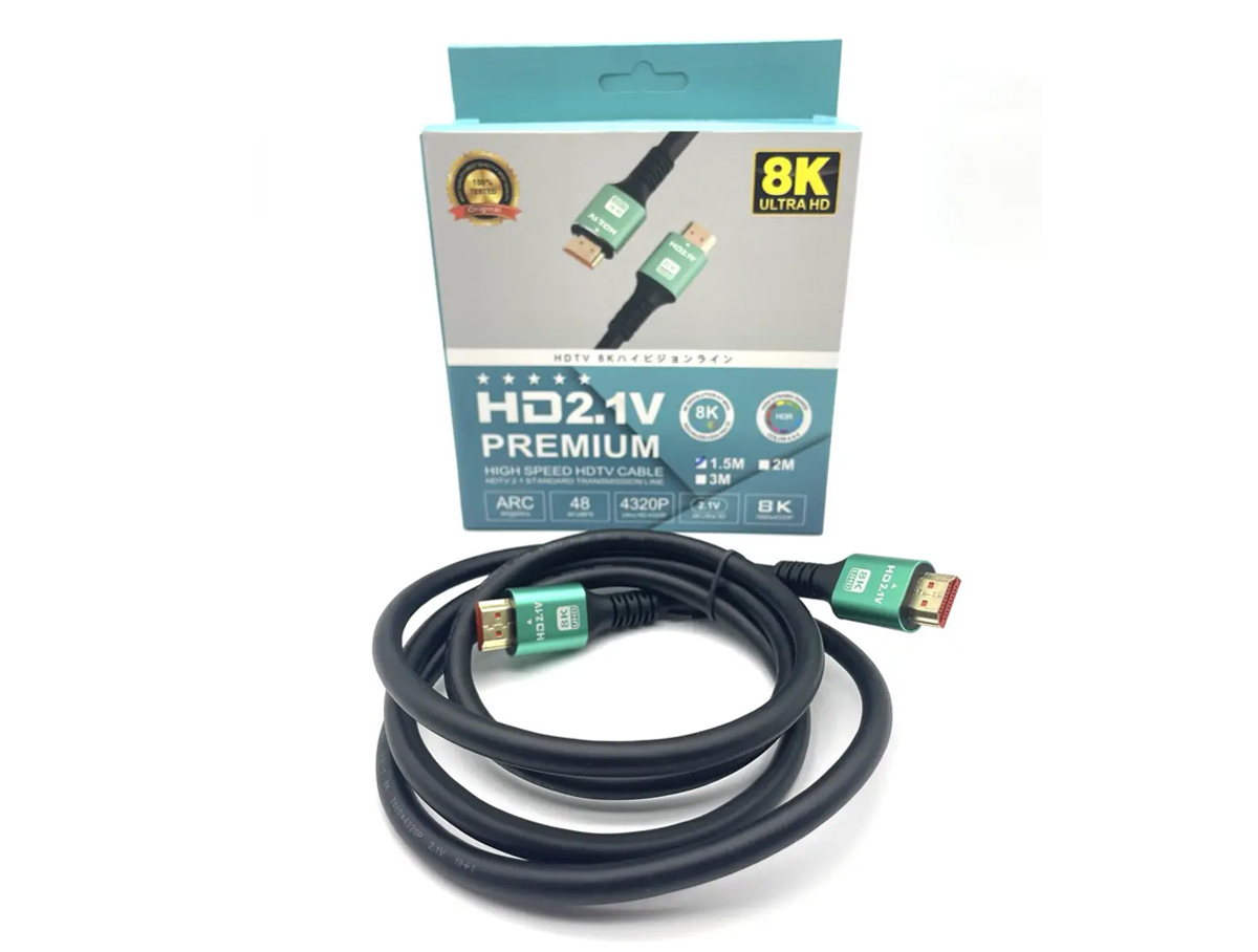 Кабель Premium HDMI-HDMI 2.1 V 3D 48 Gbps 8K 1.5м