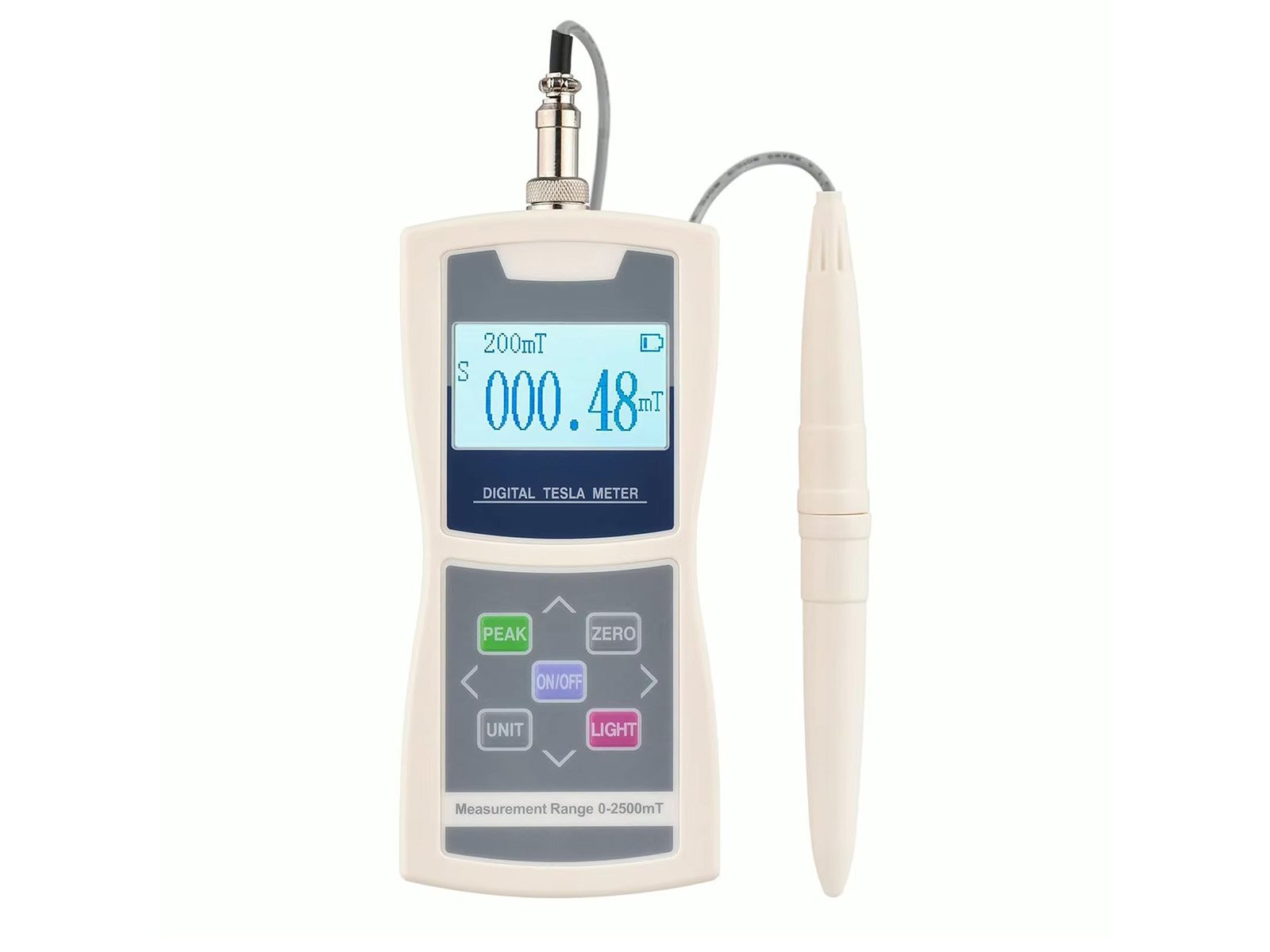Тесламетр - гаусметр Tesla ELEPHANT-AMST +-1% 200mT/2000mT, Високоточний тестер магнітного поля