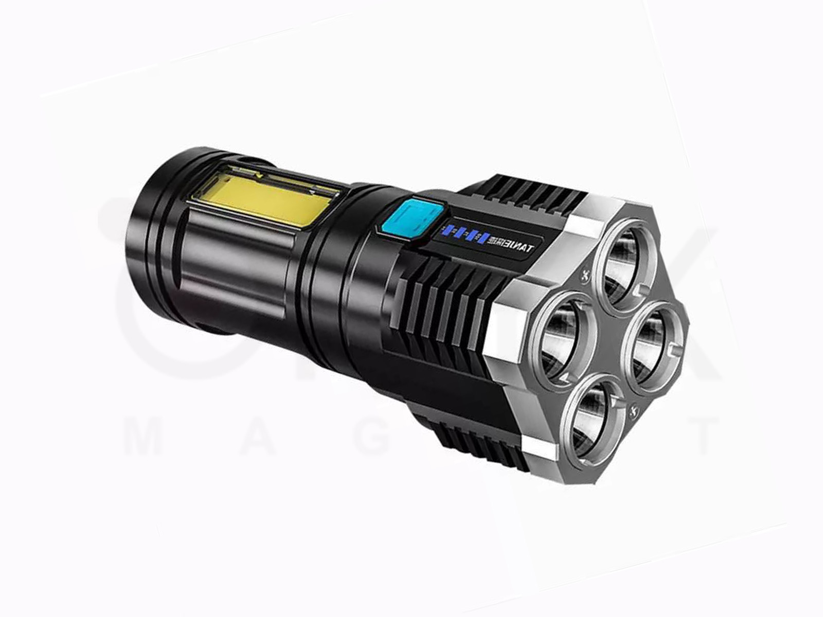 Портативный светодиодный фонарь  4 LED + боковая COB подсветка с USB (ZG-12 / LS03)