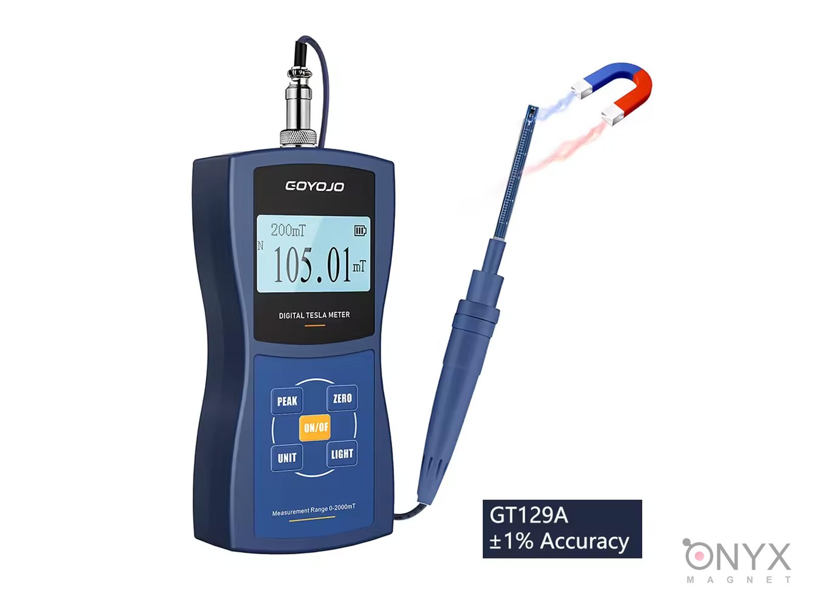 Тесламетр Goyogo GT-1 129 A Magnet Tesla Gauss +-1%  
